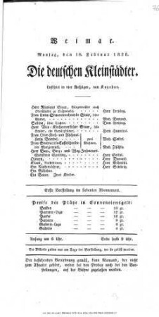 Die deutschen Kleinstädter