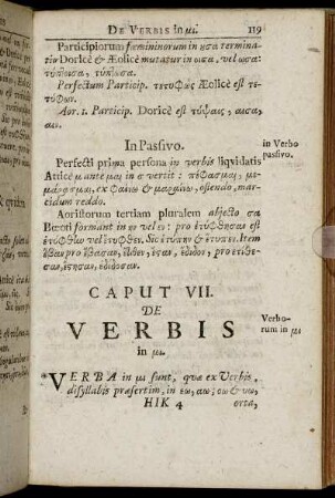 Caput VII. De Verbis in [...]