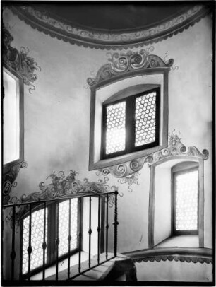 Villingen Museum im Rathaus Innenansicht Treppenaufgang
