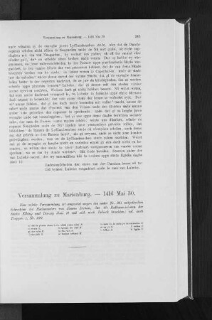 Versammlung zu Marienburg. - 1416 Mai 30.