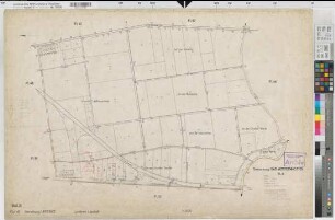 Lippstadt (Lippstadt), Flurbereinigung Lippstadt (Umgehungsstraße), Bl.16 Zuteilungskarte Lippstadt Flur 45