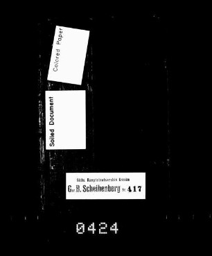 Verzichtbuch von Schwarzbach (bei Scheibenberg)