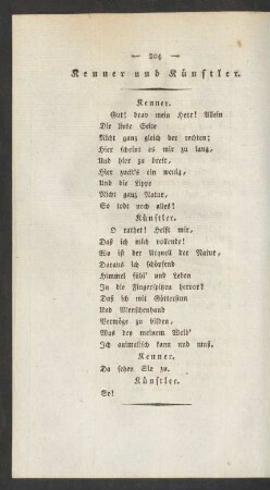Kenner und Künstler.