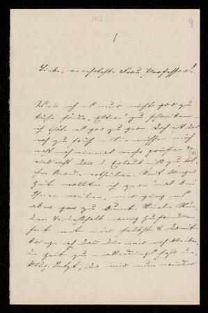 Nr. 9: Brief von Emma Grosscurth (später verheiratete Forkel) an Anna de Lagarde, Kassel, 14.5.1885