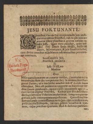 Jesu Fortunante!