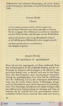 Gunnar Ekelöf: Choros