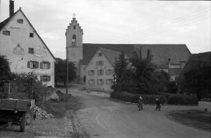 Gosheim: Dorfstraße und Kirche