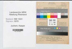Entnazifizierung Kaspar Juchem , geb. 01.10.1910 (Angest.)