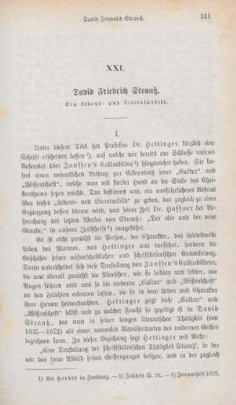 311-330 David Friedrich Strauß : ein Lebens- und Literaturbild