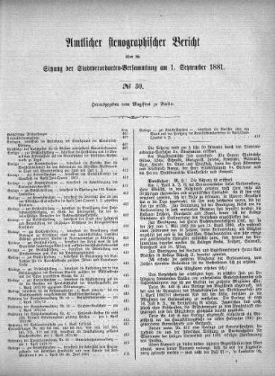 No. 30, 1. September 1881
