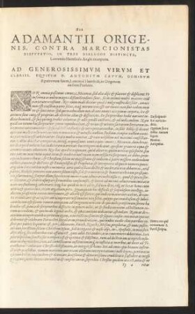 Adamantii Origenis, Contra Marcionistas Disputatio, In Tres Dialogos Distincta ...