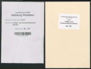 Amt Petershagen - Vogtei Windheim - Bauerschaft Windheim: Revidiertes Kataster