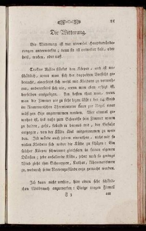 Die Witterung.