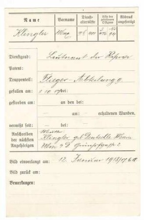 Klingler, Max