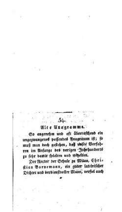 Alte Anagramme : [54.]