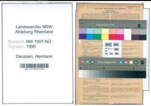 Entnazifizierung Hermann Deussen , geb. 07.12.1902 (Grosshaendler)