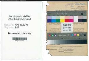 Entnazifizierung Heinrich Neukoetter , geb. 03.10.1902 (Rechtsanwalt)