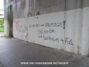 LUXUSBAU SABOTAGE! | Solidorität mit Kartäuser + AZ | Grenzen Auf für alle