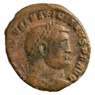 Münze, Follis, 308 - 309 n. Chr.