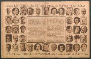 ¡Amigos lectores: Han estado ustedes en buena compañia!... [Fotografías] : He aqui nuestro orgullo: El pasado - He aqui nuestro anhelo: El futuro
