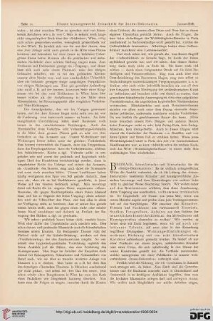 Beiträge, künstlerische und literarische für die "Innen-Dekoration"