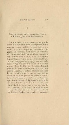 V, Comment les deux jeunes compagnons ...