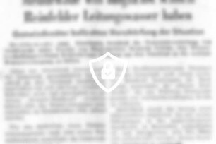 Meddewade will möglichst schnell Reinfelder Leitungswasser haben