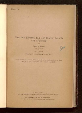 Über den feineren Bau der Chorda dorsalis von Acipenser : (vorgelegt in der Sitzung am 11. Juli 1895)