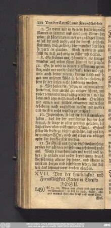XVII. Von der Leutseligkeit und Freundlichkeit Gottes in Christo Jesu.