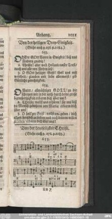 Von der heiligen Drey-Einigkeit.
