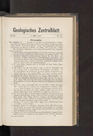 1. April 1919. No. 13.