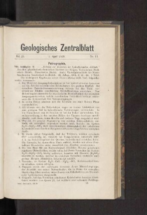 1. April 1919. No. 13.