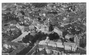 Görlitz. Luftaufnahme (im Hintergrund links: Volltuchfabrik, ehem. Pulvermühle), Postkarte