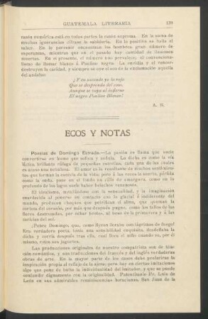 Poesías de Domingo Estrada