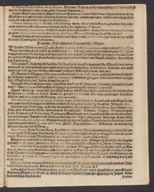 Politische/ Historische und Geographische Bücher.