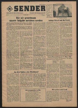 Betriebszeitung 'WF-Sender', Nr.10/1955 (16. März 1955)