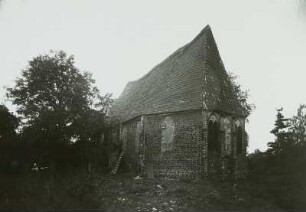 Güstrow, Gertrudenplatz 1. Gertrudenkapelle (1401/1500). Ansicht von Südosten (vor der Restaurierung)