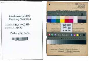 Entnazifizierung Berta Delhougne, geb. 29.11.1889 (Studienraetin)