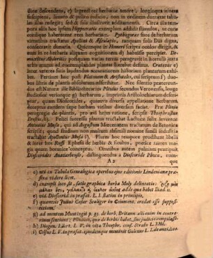 Programma quo Veterum in re herbaria diligentiam, et ad nostrum usque aevum botanices incrementa brev. evolvit