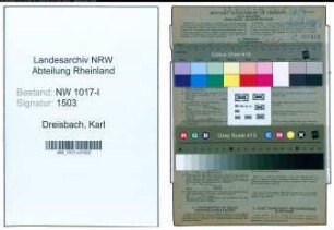 Entnazifizierung Karl Dreisbach , geb. 24.04.1907 (Kaufmaennischer Angestellter)