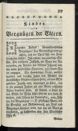Kinder ein Vergnügen der Eltern.