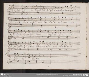 Recitativo: De terribili et fero hoste