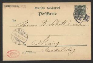 Brief an B. Schott's Söhne : 20.06.1897
