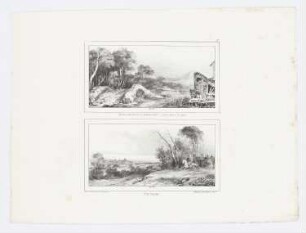 Zwei Landschaften, Blatt 6 der Folge "Lithographisches Album"