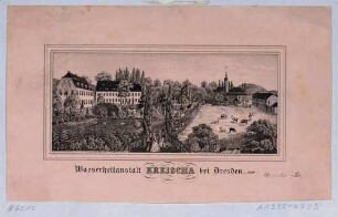 Kaltwasser-Heilanstalt in Kreischa bei Dresden, gegründet 1839