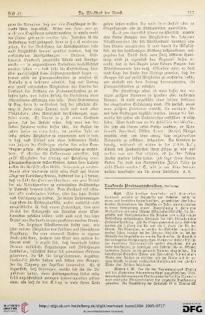 Todesfälle / Gedenktage / Aus Künstler-Vereinen / Aus Kunstvereinen / Vom Kunsthandel / Aus Galerien und Museen / Auktionen / Vermischtes / Literatur-Umschau / Briefkasten der Schriftleitung / Werbung