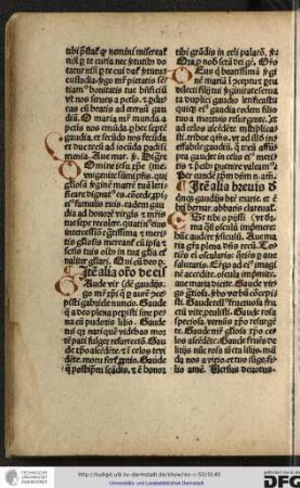 Item alia oratio de eisdem gaudiis.