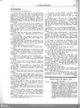 Steuertermine für Januar 1936