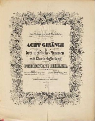 Acht Gesänge für drei weibliche Stimmen mit Klavierbegleitung : op. 94, 1