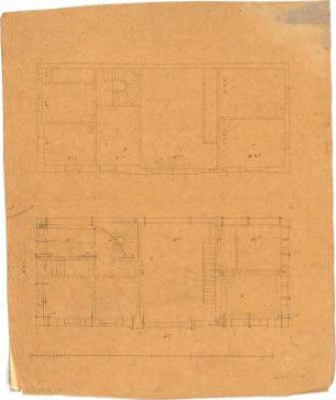 Reiffenstuel, Michael; Hintergebäude Graf Maldeghem - Grundriss EG, Grundriss 1. OG